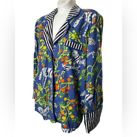 Olivia Wendel for Anthropologie Zebra Sleep Top - Picture 3 of 9